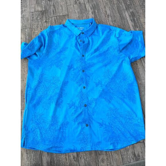 Tommy Bahama Men's Blue Islandzone Short Sleeves Button Down Shirt Size 3XLT - Picture 4 of 8